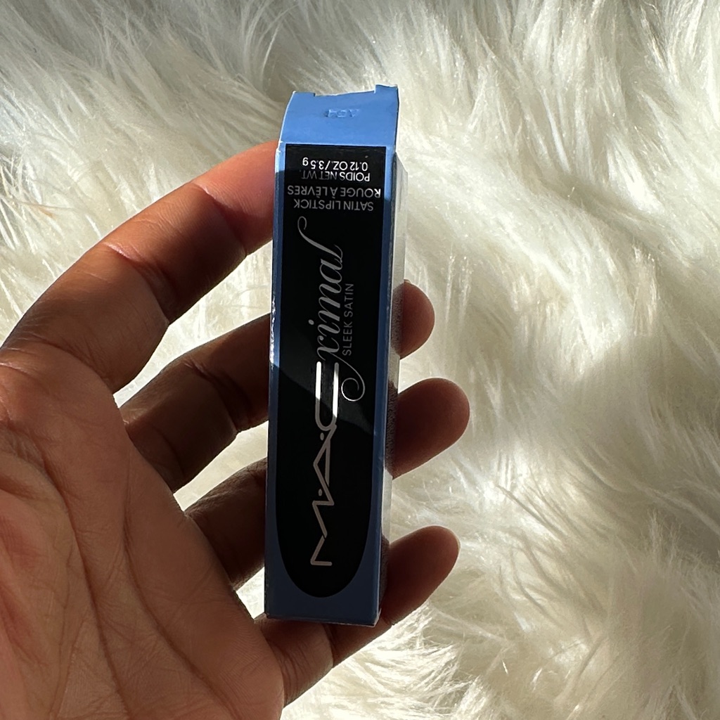 Mac Satin Lipstick In Blue Packaging Mac Satin Lipstick In Blue Packaging
